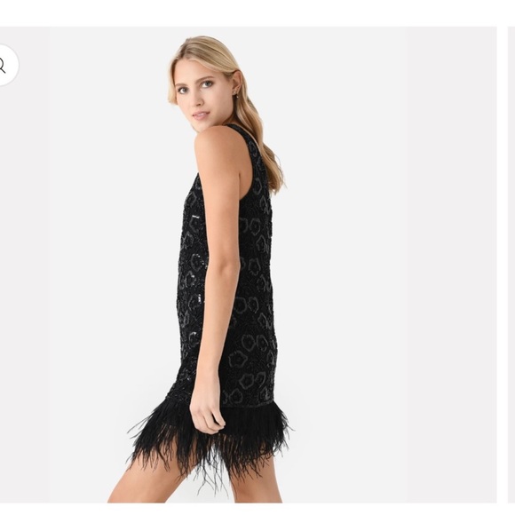 Sea New York Sequin Feather Dress - Picture 1 of 10